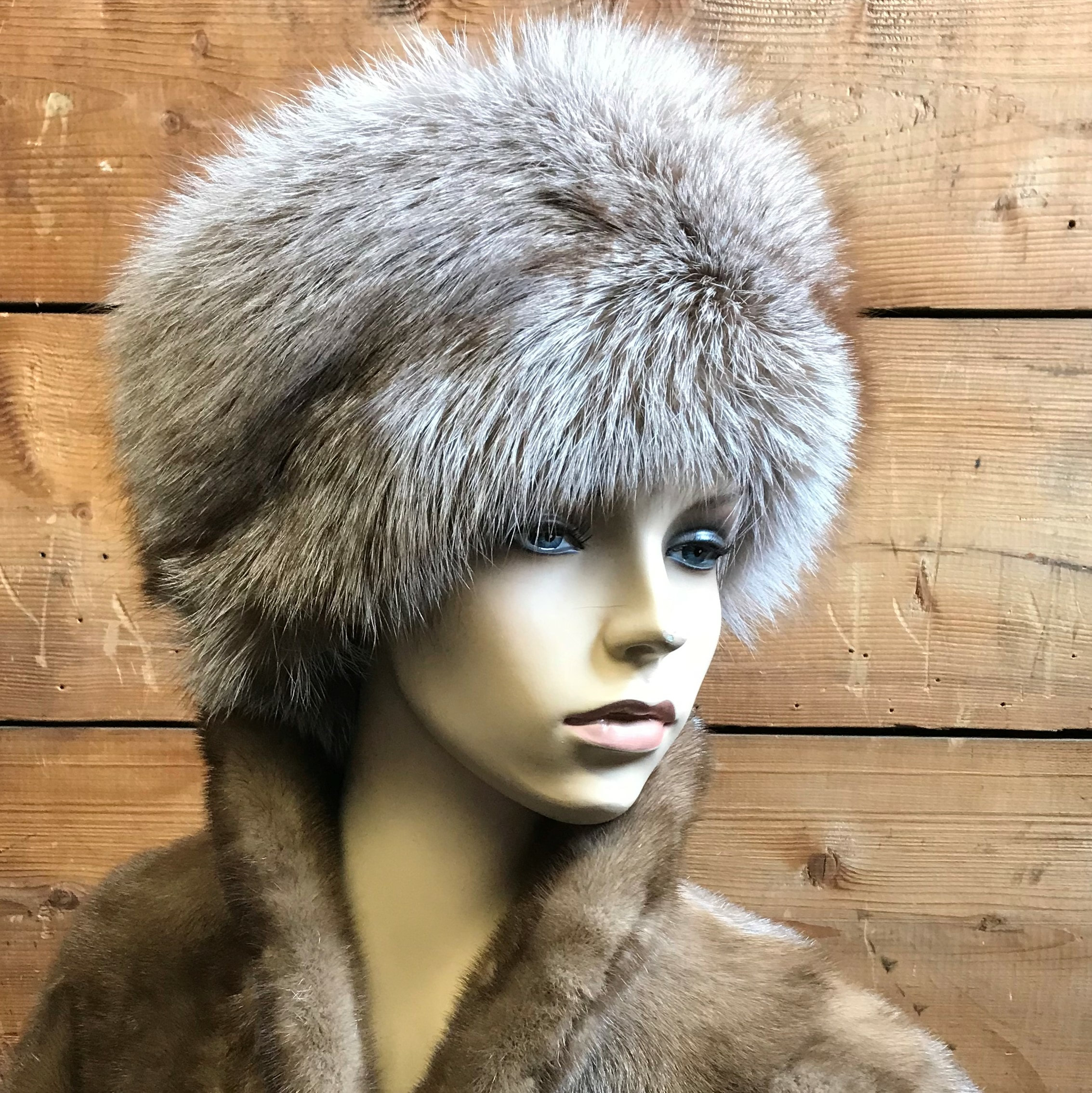 Amber Fox Fur Hat